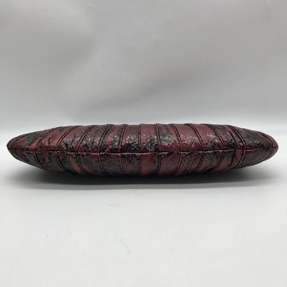 Kotur Pink And Black Snakeskin Clutch - Picture 5 of 10